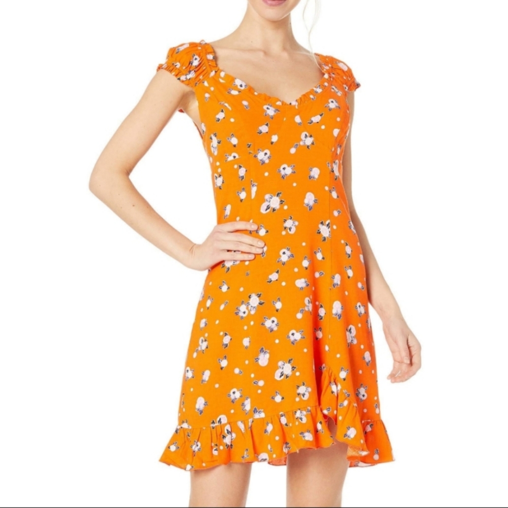 NWT Free People like a lady citrus print Dress
